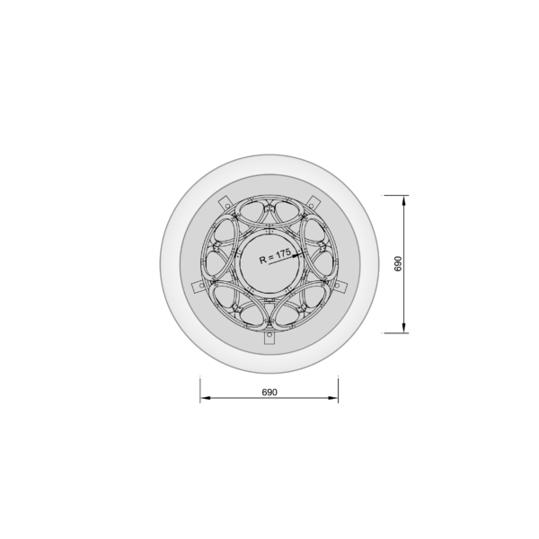 Bush 03-3: Truncated Dodecahedron Grundriss